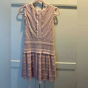 Julia Jordan Lace ruffles soft pink dusty rose sleeveless drop waist dress 4 sm